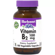 Витамин B2 100 мг, Vitamin B2, Bluebonnet Nutrition, 100 вегетарианских капсул (BLB-00426)