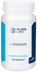 L-теанин, L-Theanine, Klaire Labs, 100 мг, 60 капсул (KLL-01146), фото