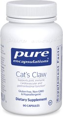 Кошачий коготь, Cat's Claw, Pure Encapsulations, 450 мг, 90 капсул, (PE-00563), фото