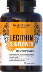 Golden Pharm, Лецитин соняшниковий, 562 мг, 120 капсул (GLF-47135), фото