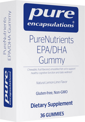 Pure Encapsulations, PureNutrients EPA/DHA Gummy, Риб'ячий жир ЕПК/ДГК, лимонно-лаймовий смак, 36 жувальних таблеток (PE-02180), фото
