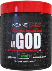 Insane Labz, I am GOD, 25 порцій, Apple, 296 г (INL-55012), фото