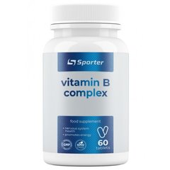 Sporter, Комплекс вітамінів B, 60 таблеток (818186), фото