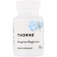 Thorne Research, бисглицинат марганца, 15 мг, 60 капсул (THR-00373), фото