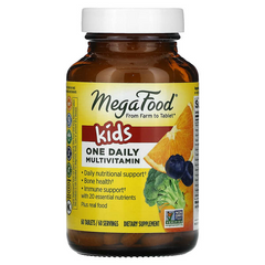 MegaFood, Kids One Daily, вітаміни для дітей, 60 пігулок (MGF-10180), фото