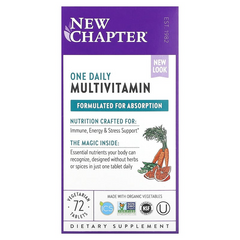 New Chapter, Мультивітаміни One Daily, 72 вегетаріанські таблетки (NCR-00360), фото