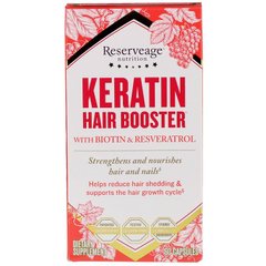 ReserveAge Nutrition, Keratin Hair Booster с биотином и ресвератролом, 60 капсул (REA-01570), фото