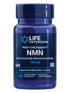Нікотинамід мононуклеотид 300 мг Life Extension NMN Nicotinamide Mononucleotide NAD+ Cell Support - 30 вегетаріанських капсул, фото
