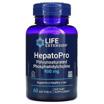 Life Extension, HepatoPro, 900 мг, 60 м'яких гелевих капсул (LEX-13936), фото