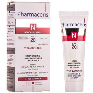 Крем для лица Pharmaceris N Vita-Capilaril SPF20 укрепляющий увлажняющий - 50 мл, фото