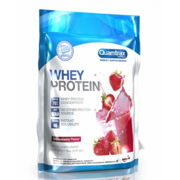 Quamtrax, Whey Protein 2 кг - клубника (816018), фото