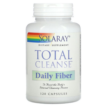 Solaray, Повне очищення, Total Cleanse Daily Fiber, 120 капсул (SOR-08361), фото