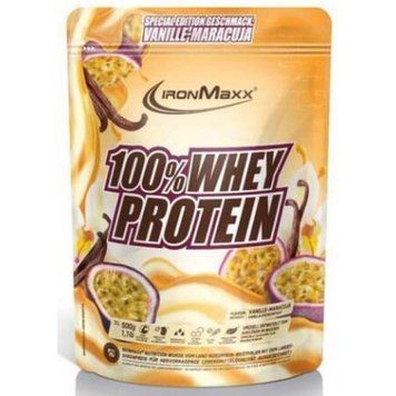 IronMaxx, 100% Whey Protein, ваніль-маракуйя, 500 г (817402), фото