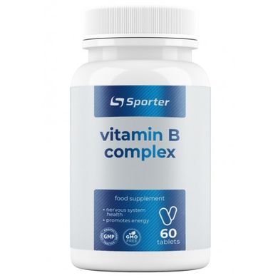 Sporter, Комплекс вітамінів B, 60 таблеток (818186), фото