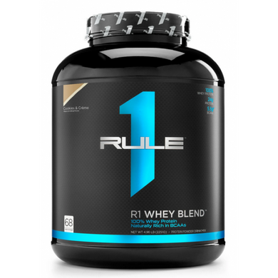 Rule 1, R1 Whey Blend, Сывороточный протеин, кофе + мокко, 2244 г (816710), фото