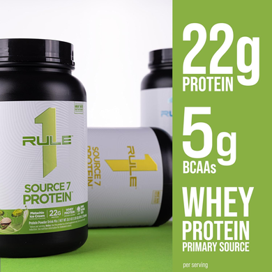 Многокомпонентный протеин Rule 1 Source 7 Protein | ванильное мороженое - 1790 г, фото