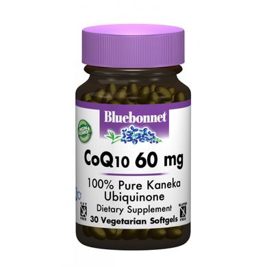 Коензим Q10 60 мг, Bluebonnet Nutrition, 30 желатинових капсул (BLB-00804), фото