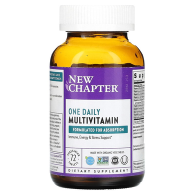 New Chapter, Мультивітаміни One Daily, 72 вегетаріанські таблетки (NCR-00360), фото
