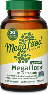 MegaFood, Пробіотики MegaFlora, 30 капсул (MGF-10205), фото