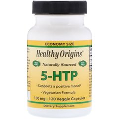 Healthy Origins, 5-гидрокситриптофан, 100 мг, 120 растительных капсул (HOG-35082), фото