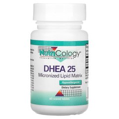 Nutricology, DHEA 25, 60 делимых таблеток (ARG-52820), фото