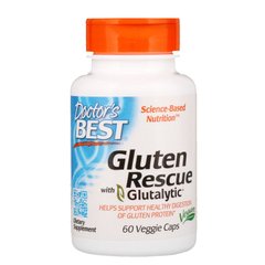 Doctor's Best, Gluten Rescue с Glutalytic, 60 растительных капсул (DRB-00401), фото
