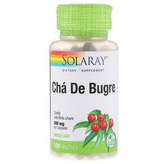 Кордія, Cha De Bugre, Solaray, 400 мг, 100 капсул (SOR-40214), фото