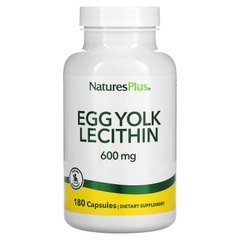 Nature's Plus, Лецитин із яєчних жовтків, 600 мг, 180 вегетаріанських капсул (NAP-04173), фото