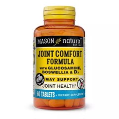 Mason Natural, Підтримка суглобів та зв'язок з босвелією & D3, 60 таблеток (MAV-17995), фото