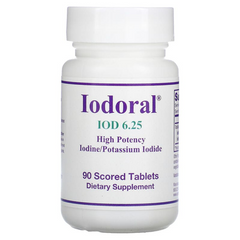Optimox Corporation, Iodoral, ІОД, 6,25 мг, 90 поділених таблеток (OPT-01505), фото