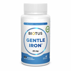 Залізо, Gentle Iron, Biotus, 25 мг, 100 капсул (BIO-531156), фото