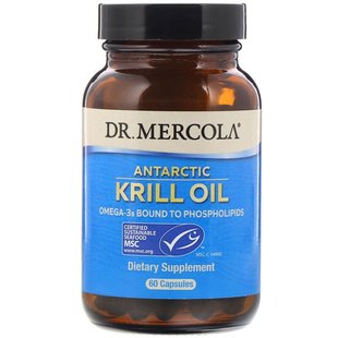 Dr. Mercola, Олія антарктичного криля, 60 капсул (MCL-01026), фото