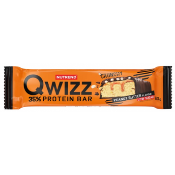 Nutrend, Батончик QWIZZ PROTEIN BAR 35%, арахисовая паста, 60 г - 1/12 (NUT-17197), фото