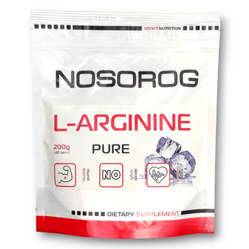 L-аргинин Nosorog L-Arginine | без вкуса - 200 г, фото