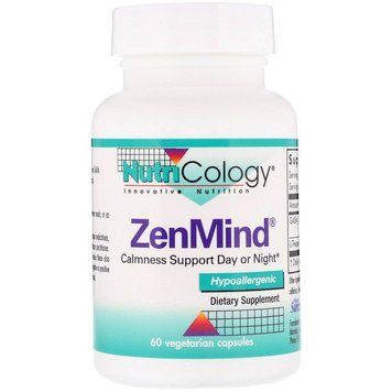 Nutricology, Харчова добавка ZenMind, 60 рослинних капсул (ARG-54700), фото