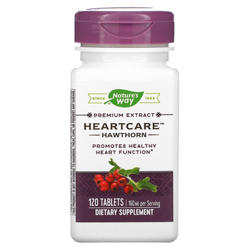 Nature's Way, HeartCare, боярышник, 80 мг, 120 таблеток (NWY-06690), фото