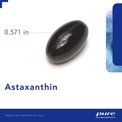 Астаксантин, Astaxanthin, Pure Encapsulations, 60 капсул, (PE-00615), фото