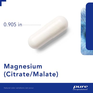 Pure Encapsulations, магній цитрат/малат, 120 мг, 180 капсул (PE-00436), фото