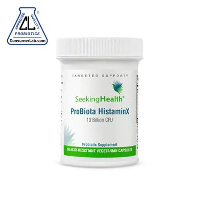Seeking Health, Комплекс пробіотиків, 10 млрд КУО, ProBiota HistaminX, 60 вегетаріанських капсул (SKH-52101), фото