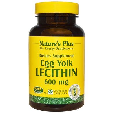Nature's Plus, Лецитин із яєчних жовтків, 600 мг, 180 капсул (NAP-04173), фото