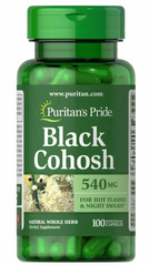 Клопогон кистевидный, Black Cohosh, Puritan's Pride, 540 мг, 100 капсул (PTP-13511), фото