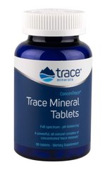 Минералы, ConcenTrace Trace Mineral, Trace Minerals Research, 90 таблеток (TMR-00105), фото