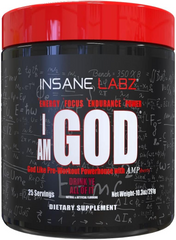 Insane Labz, I am GOD, 25 порцій, Drink ye all of it, 291 г (INL-55014), фото