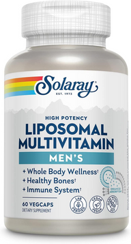 Solaray, Men's Liposomal Multivitamin, Чоловічі ліпосомальні мультивітаміни, 60 капсул (SOR-88289), фото