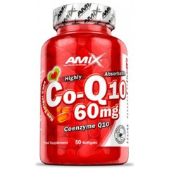 Amix, Коензим Q10, 60 мг, 50 гелевих капсул (820348), фото