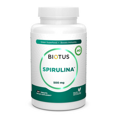 Biotus, Спирулина, 500 мг, 200 натуральных таблеток (BIO-531224), фото