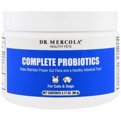 Dr. Mercola, комплекс пробіотиків, для котів та собак, 90 г (MCL-01031), фото