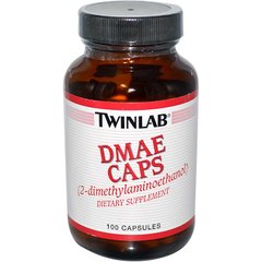 DMAE (Диметиламиноэтанол), Twinlab, 100 капсул, (TWL-00663), фото