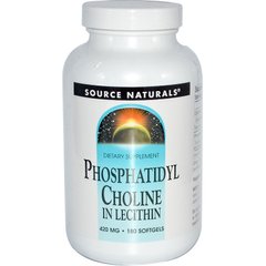 Фосфатидилхолин, Source Naturals, 420 мг, 180 кап., (SNS-00620), фото