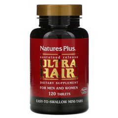 NaturesPlus, Ultra Hair, для мужчин и женщин, 120 мини таблеток (NAP-04843), фото